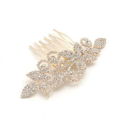 FashionFantasia Wholesale Head Pieces Head Hair Hair Combs HM300113 HP00616 Gold Clear