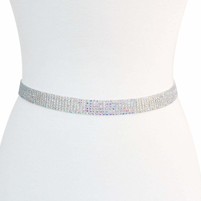 FashionFantasia Wholesale Body Accessories Belts Sashes BT339106 BA00215 Silver AB Rainbow op