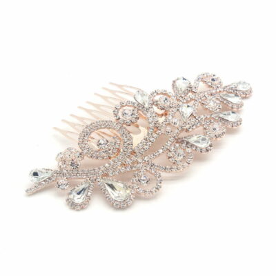 FashionFantasia Wholesale Head Pieces Head Hair Hair Combs HM300112 HP00615 RoseGold Clear