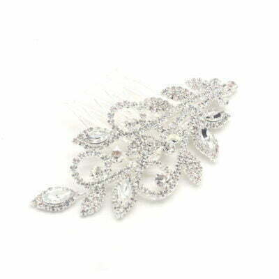 FashionFantasia Wholesale Head Pieces Head Hair Hair Combs HM300115 HP00617 Silver Clear