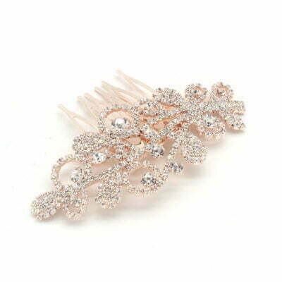 FashionFantasia Wholesale Head Pieces Head Hair Hair Combs HM300116 HP00618 RoseGold Clear