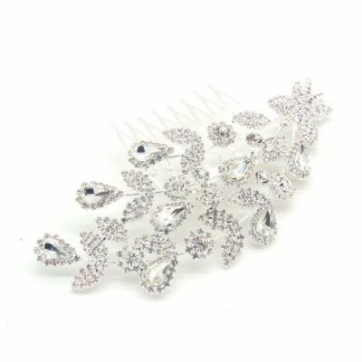 FashionFantasia Wholesale Head Pieces Head Hair Hair Combs HM300117 HP00619 Silver Clear 1