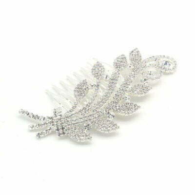 FashionFantasia Wholesale Head Pieces Head Hair Hair Combs HM300118 HP00620 Silver Clear