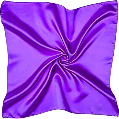 10 Purple SatinSilk Square Scarf