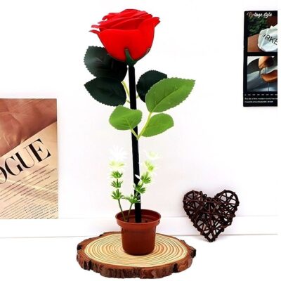 12pk Rose in Flowerpot Flower ball Pen