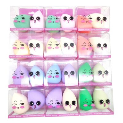 12pk 2 Mini Egg Ball Powder Puff Makeup Sponge