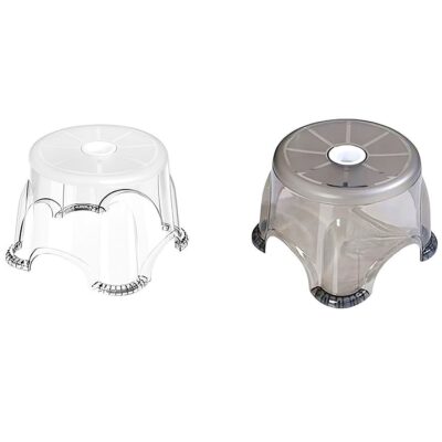 Multipurpose Bathroom Transparent PVC Chair Small